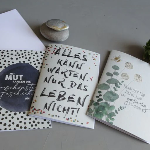 Good old friends Schreibheft "Man ist nie zu klein ..." von Good old friends, ca. 14,8 x 21 cm  