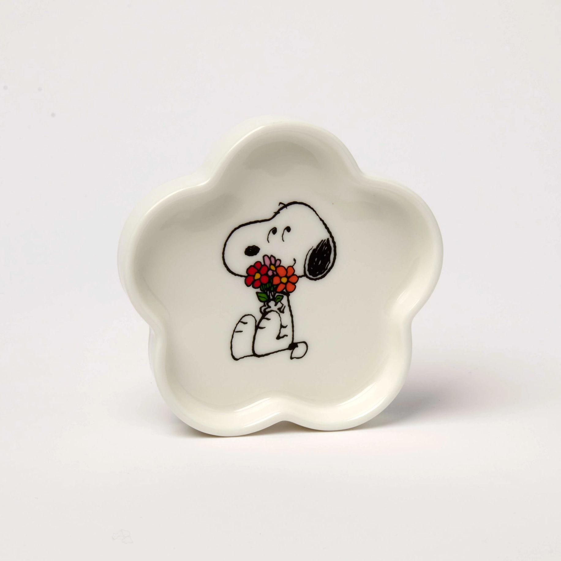 The Peanuts kleine Schale SNOOPY LOVE IS IN BLOOM Snoopy Pin Dish, D. ca.8 cm, weiß 
