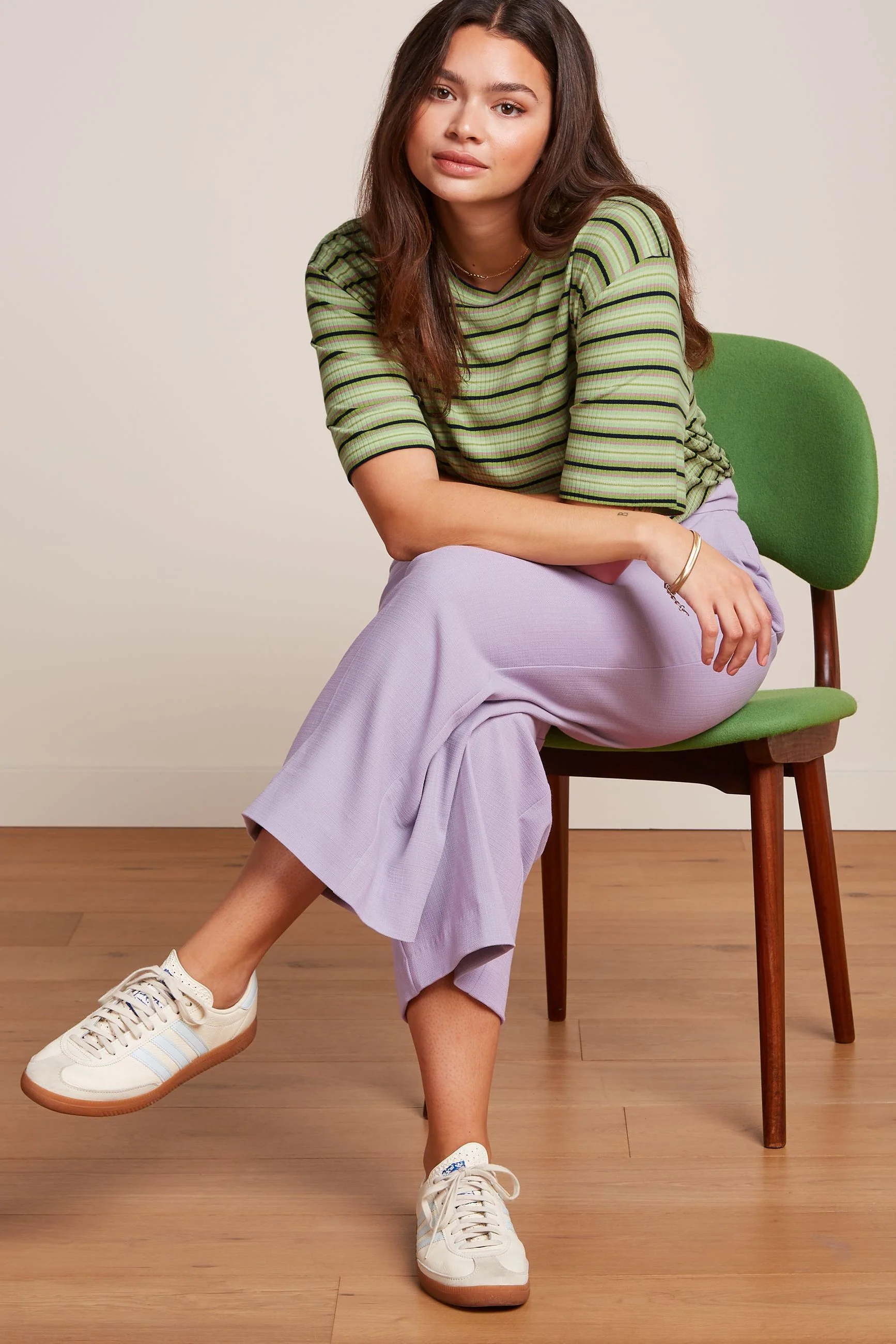 King Louie Hose Fintan Cropped Pants Folly, Farbe Iris Purple - Folly