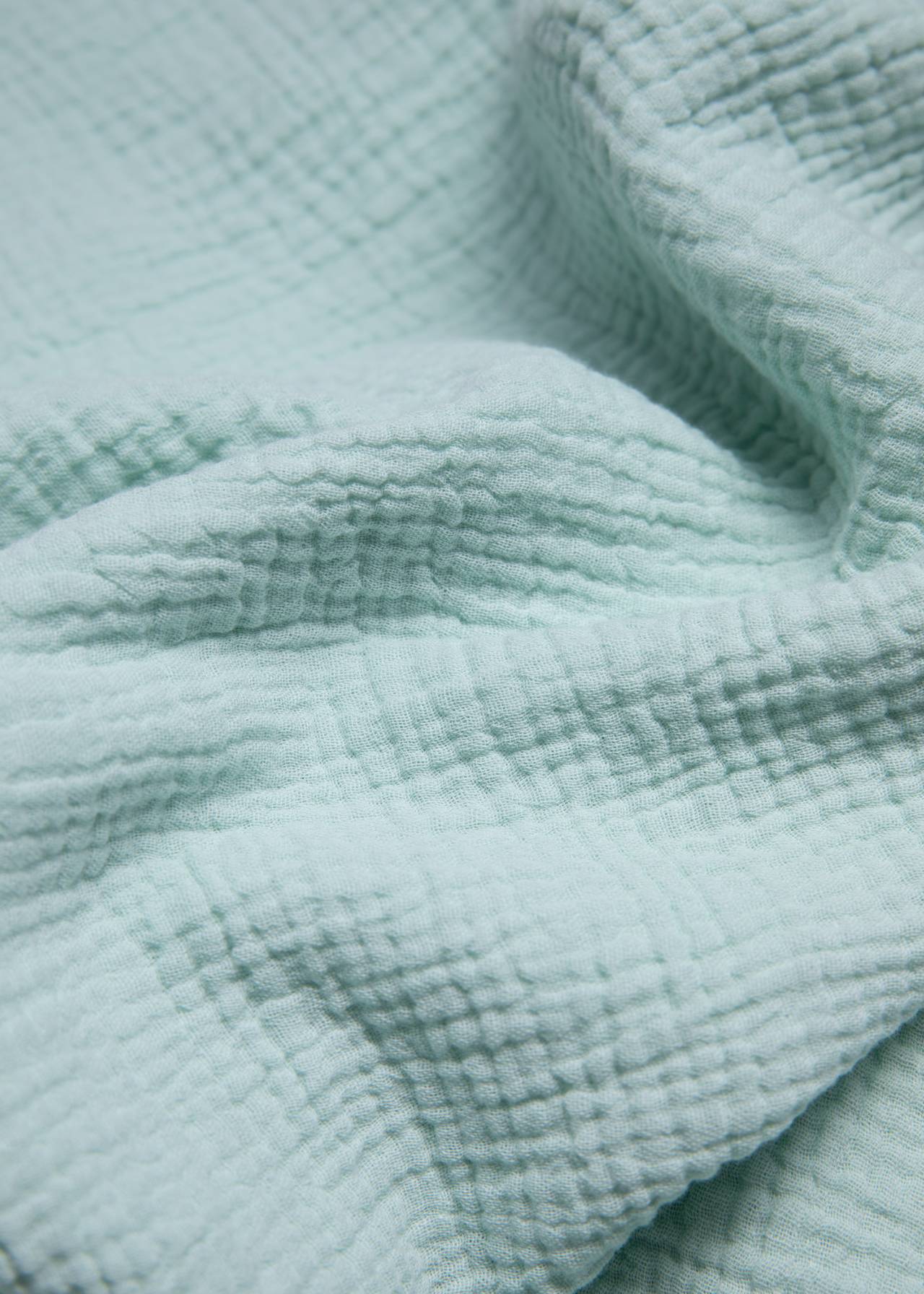 Blutsgeschwister Tuch Fine Twine, Musselin, aus Biobaumwolle, Farbe: menta verde Blutsgeschwister Tuch Fine Twine, Musselin, aus Biobaumwolle, Farbe: menta verde
