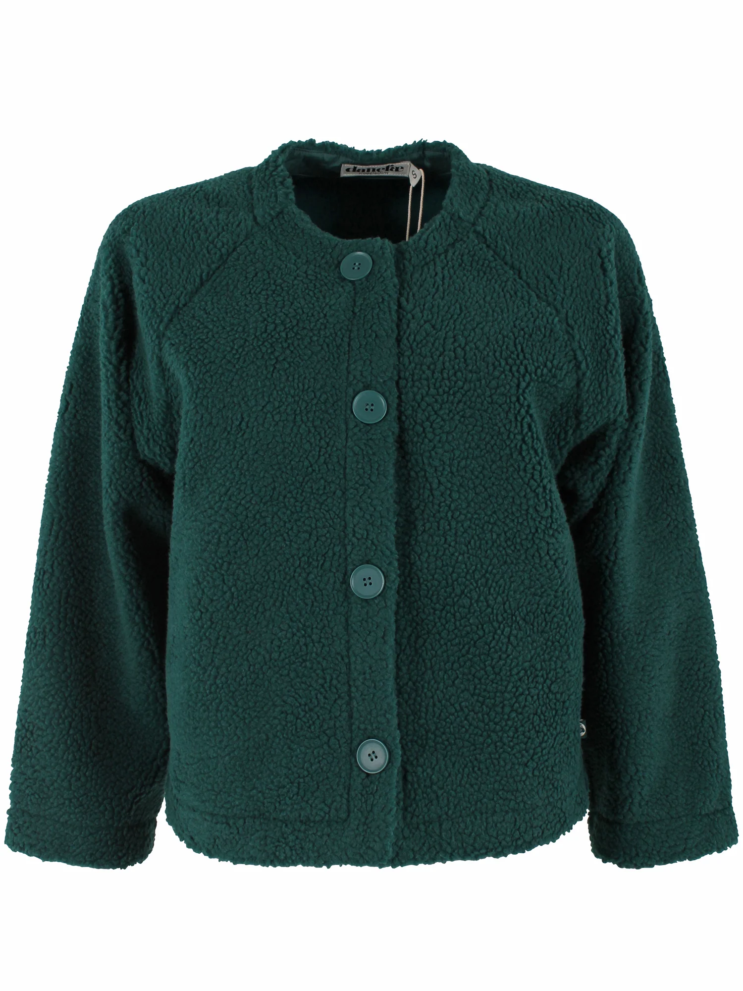 Danefae Danepoodle Fleece Jacket Canard, Teddy Jacke dunkelgrün
