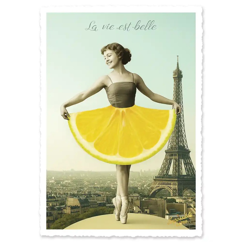 Impossible Card Postkarte *La vie est belle