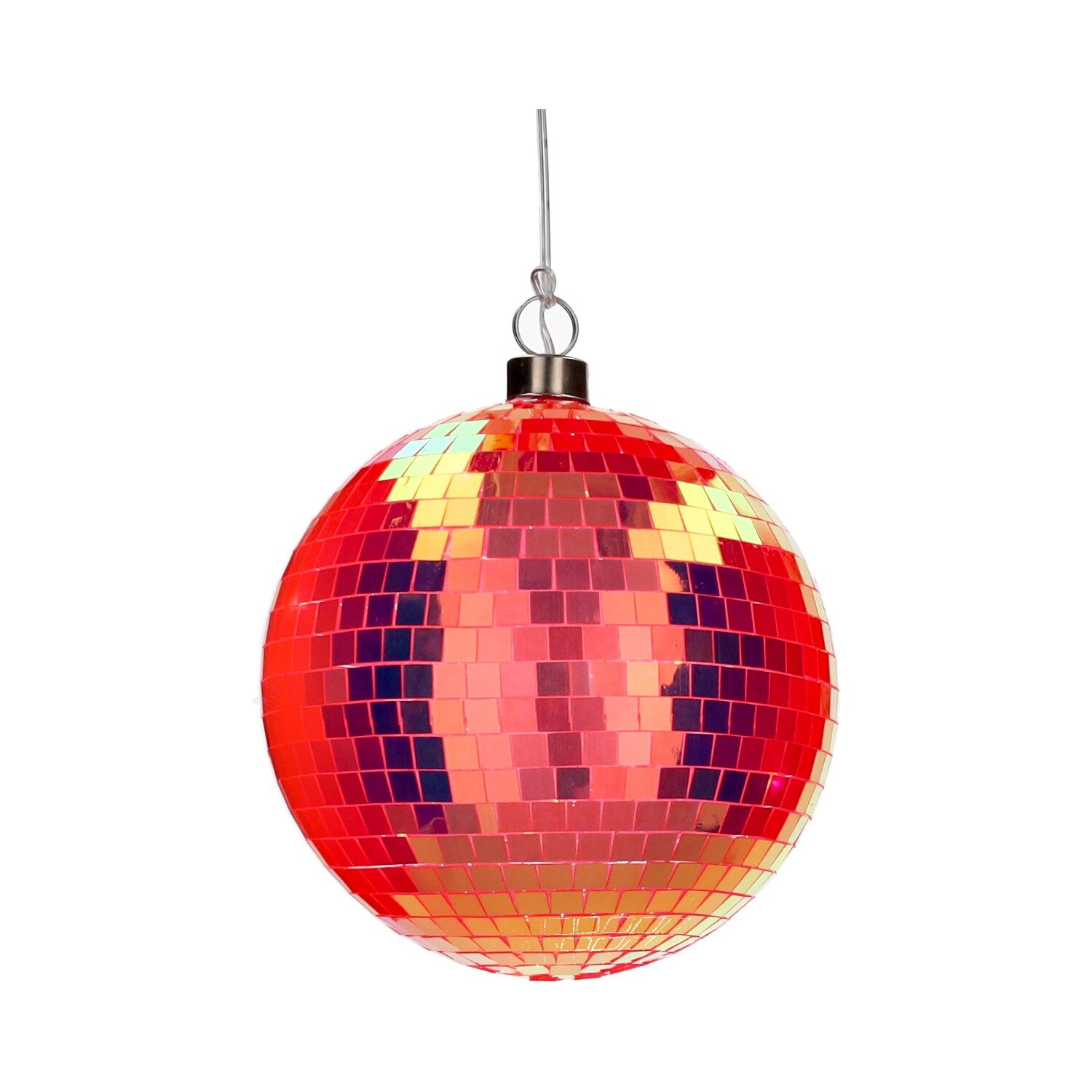 Disco, LED-Kugel, 15cm, neon orange , Diskokugel
