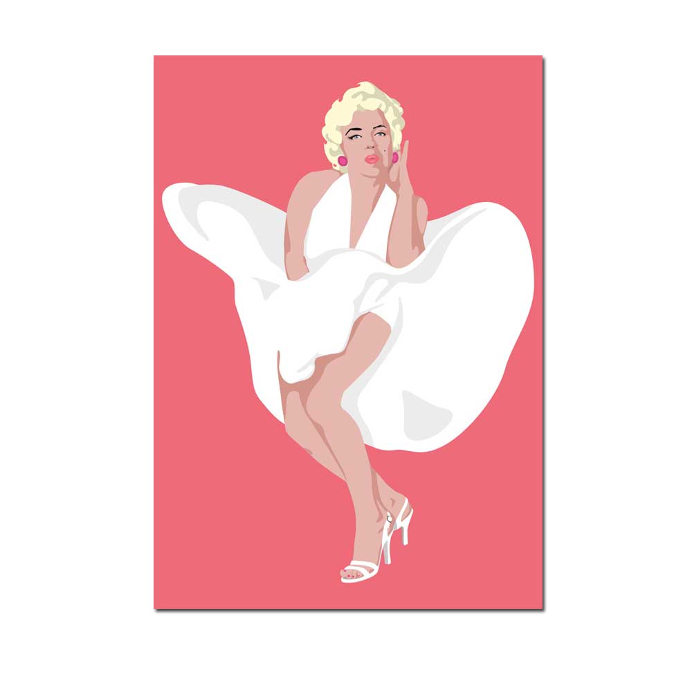 Postkarte  "Sex star " , Pop Art new generation , Marilyn