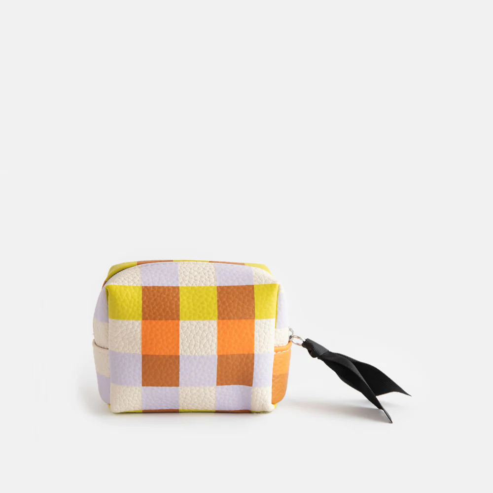 Caroline Gardner Multi Check Ultra Mini Cube Cosmetic Bag, Kosmetiktasche  