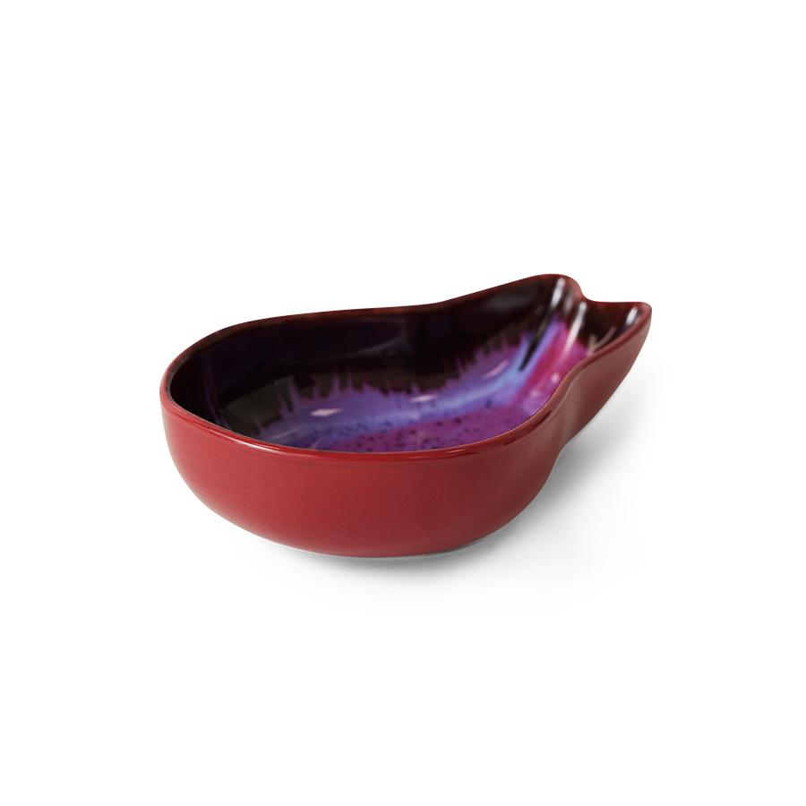 HKliving Shell tapas bowl, dragonfruit, D. ca.  17 x 11 x 4,8 cm