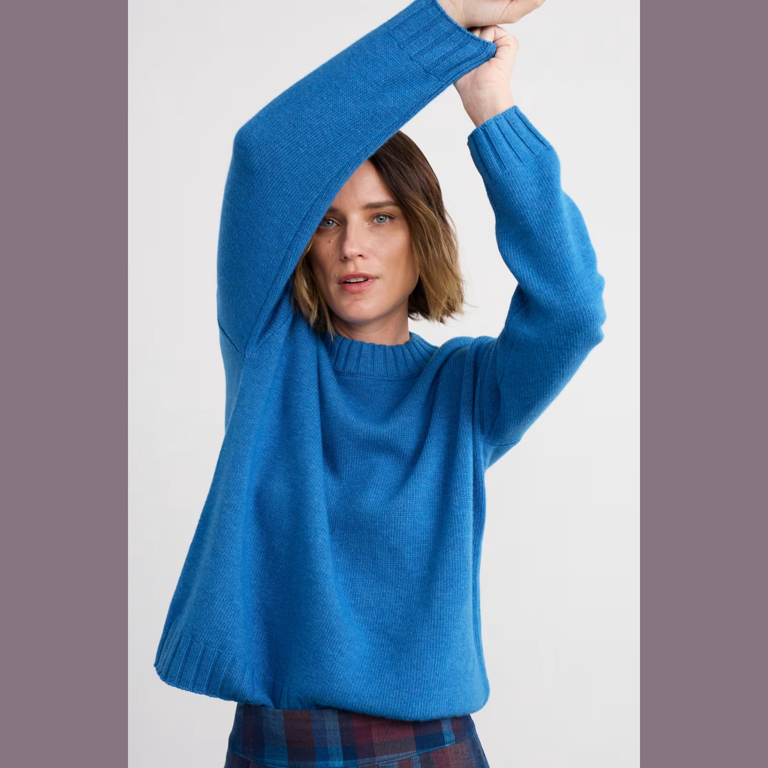 % SEASALT CORNWALL Pullover Evening Bay Crew Neck Jumper, Farbe: Jetty Blau