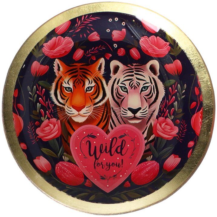 Love Plates, Glasteller M, Motiv: Wild for you!, rund, mehrfarbig, D.  ca. 13 cm