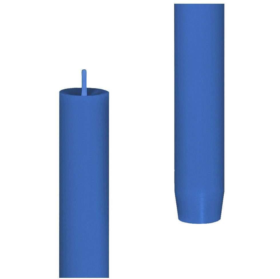 Engels Kerzen  Stabkerze gegossen, Größe D. 2,2 x H 24 cm Enzian