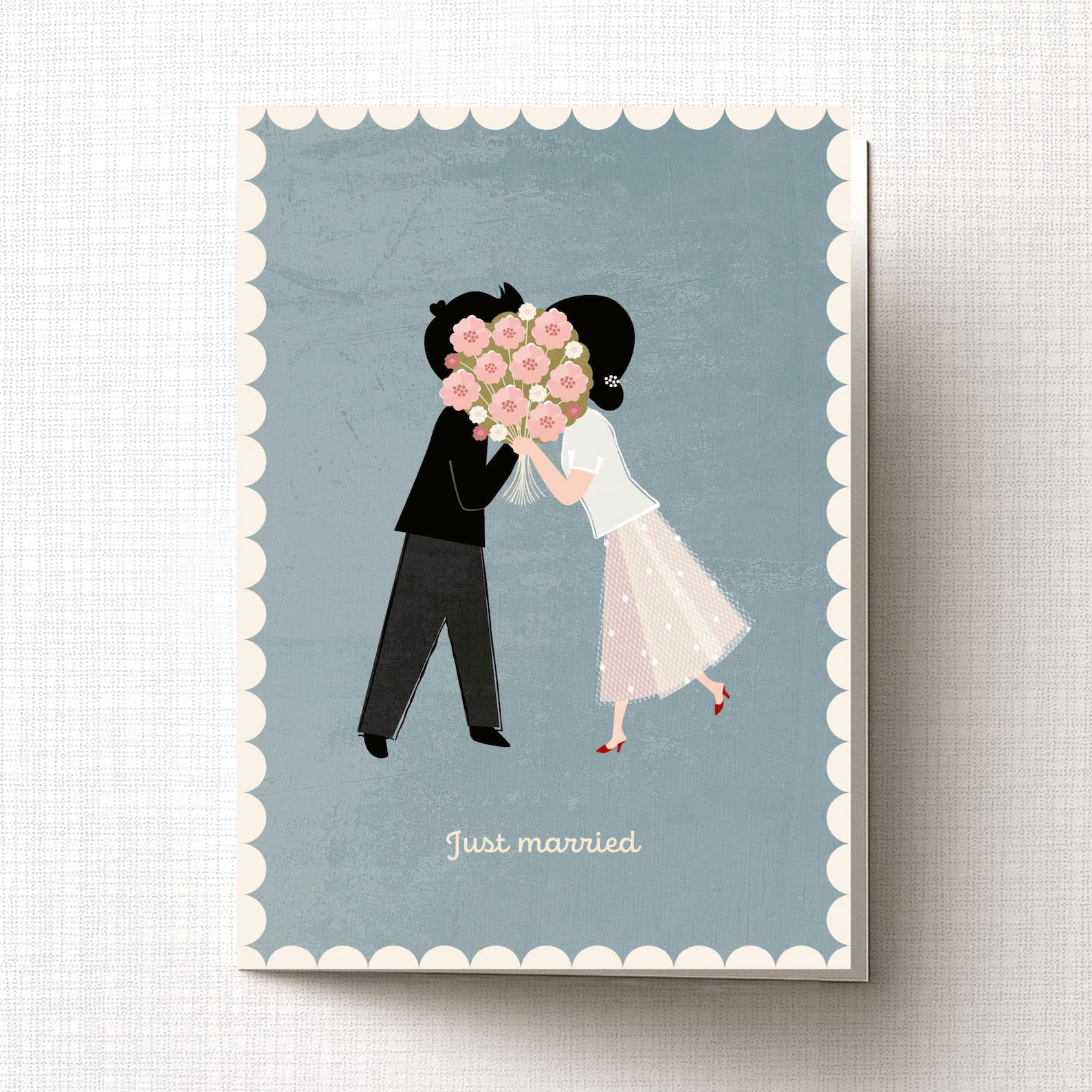 Hochzeitskarte "Just married"  von Monimari