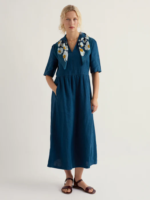 SEASALT CORNWALL Leinenkleid Fen Violet Dress-Ocean Drift