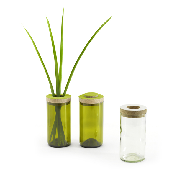 % Vase & Dose grün von side by side     