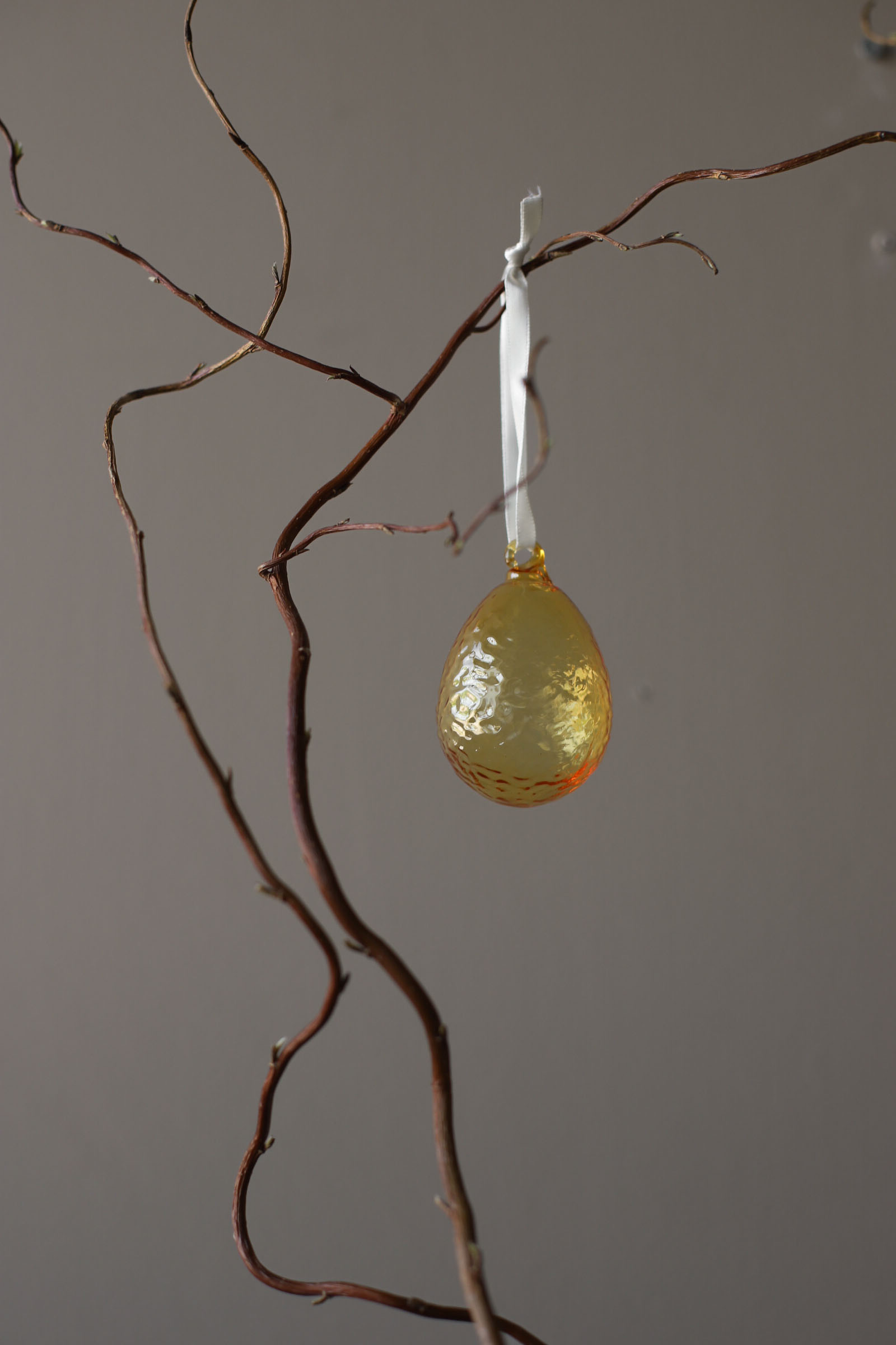 COOEE Design GRY Hanging Egg Honey (2 Stück) , Glasei zum Hängen 2er Set 