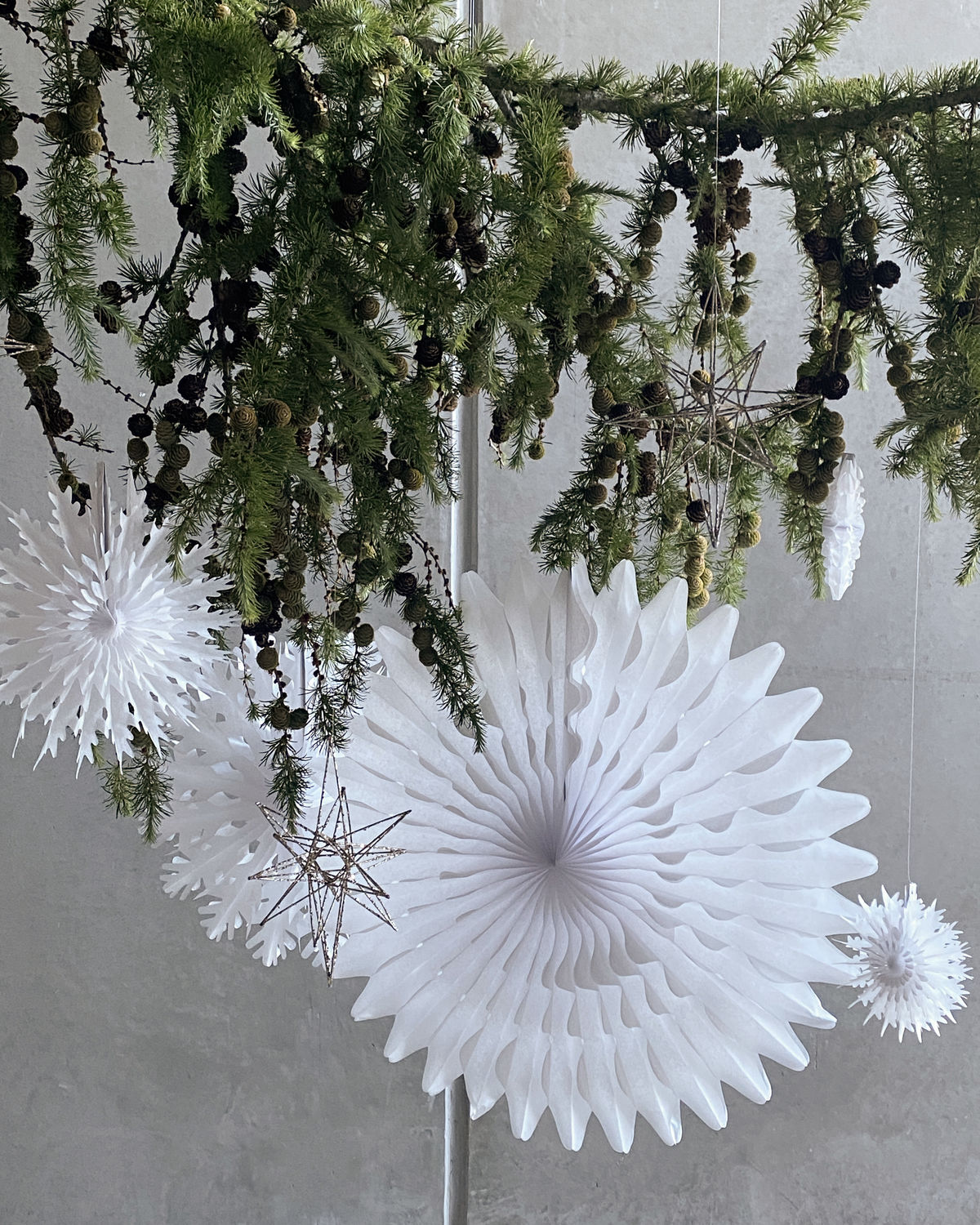 House Doctor XMAS Papierstern FOLD, Weiß, D. ca. 68 cm