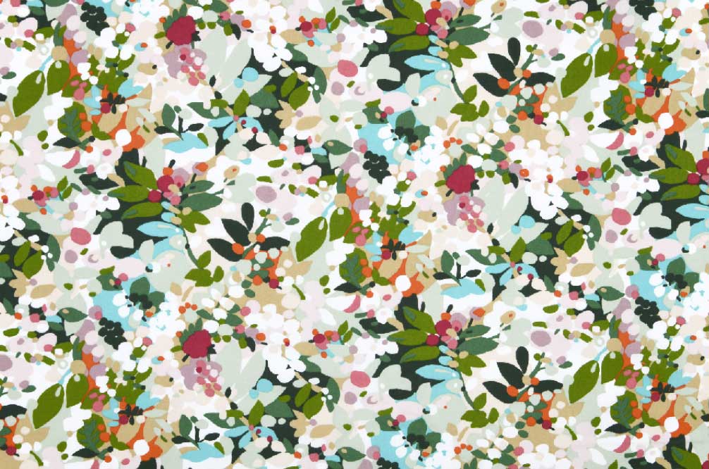 Abwaschbare Meterware "SPRING MULTICOLOR" , 155 cm breit, Preis pro 10 cm 