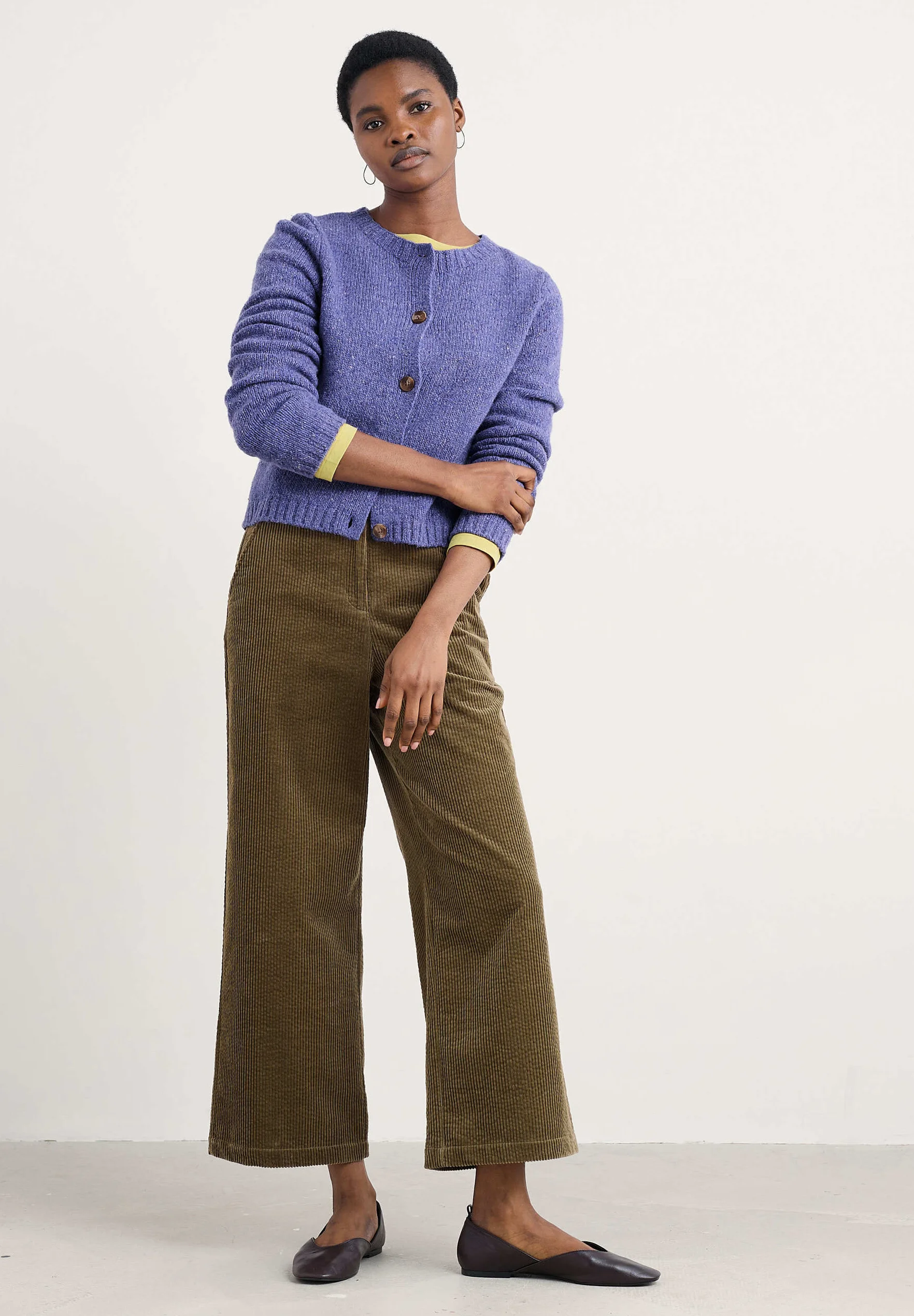 % SEASALT CORNWALL Strickjacke Dawson Pick Cardigan Merino, Farbe: Bilberry/ violett