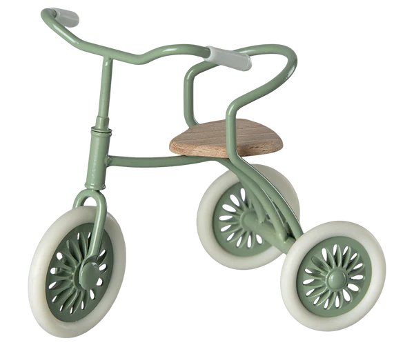 Maileg Dreirad Abri à tricycle, Maus -Grün,  ca. 9 cm    