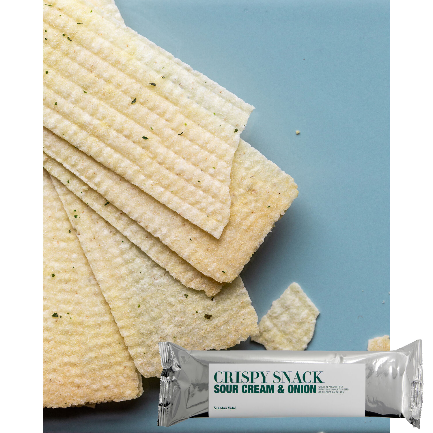 Nicolas Vahe Crispy snack, Sour cream & onion, 75 g
