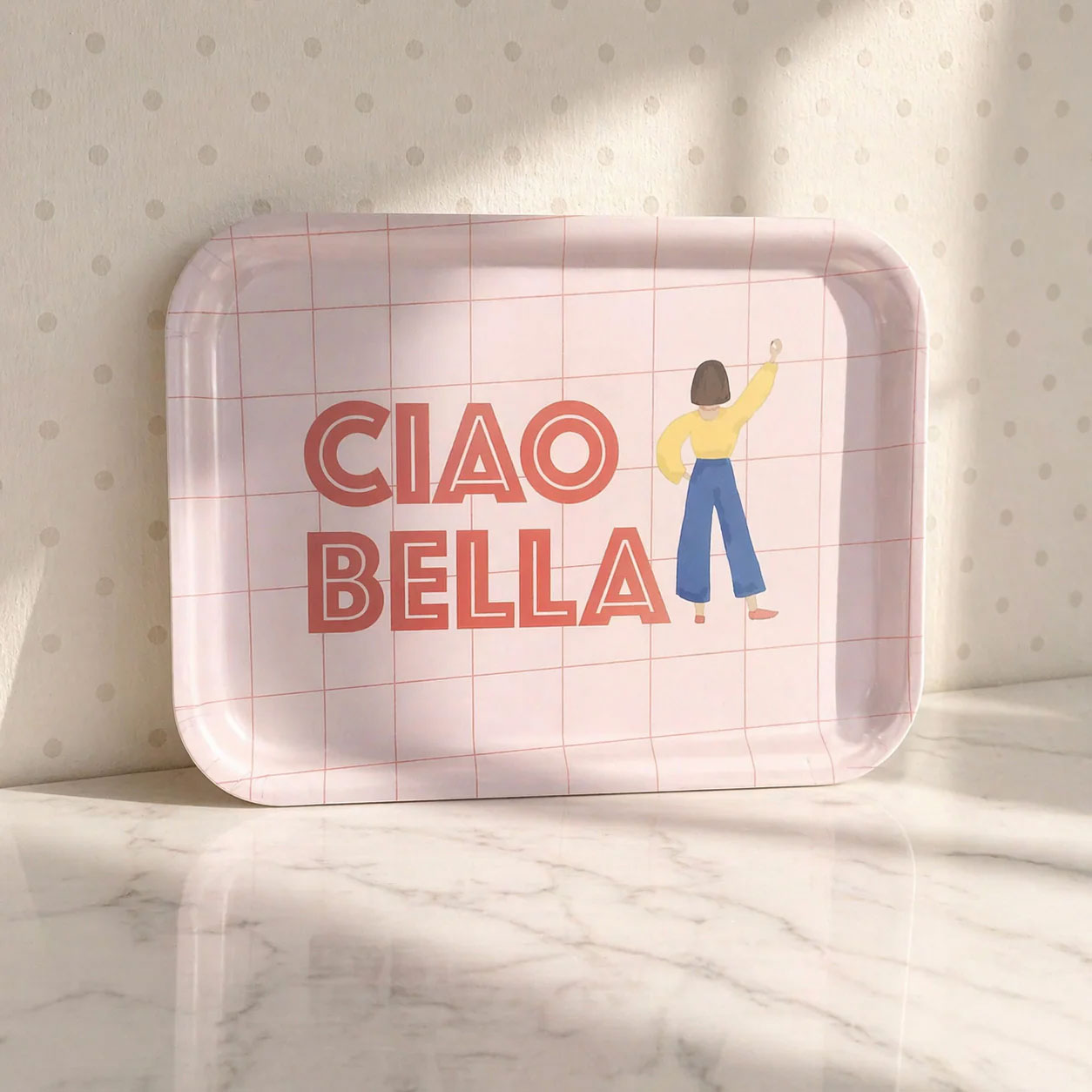 MIAO Tablett CIAO BELLA, ca. 27 x 20 cm