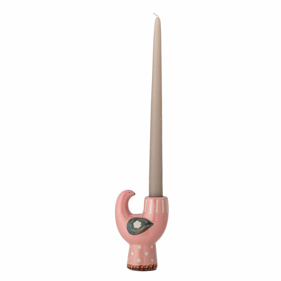 Trudy Kerzenhalter, Rose, Steingut, Höhe ca. 12 cm von Bloomingville  