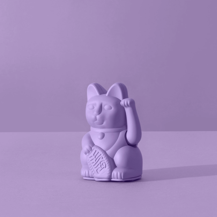 Lucky Cat / Winkekatze/ Glückskatze  Mini | Lilac/ Flieder