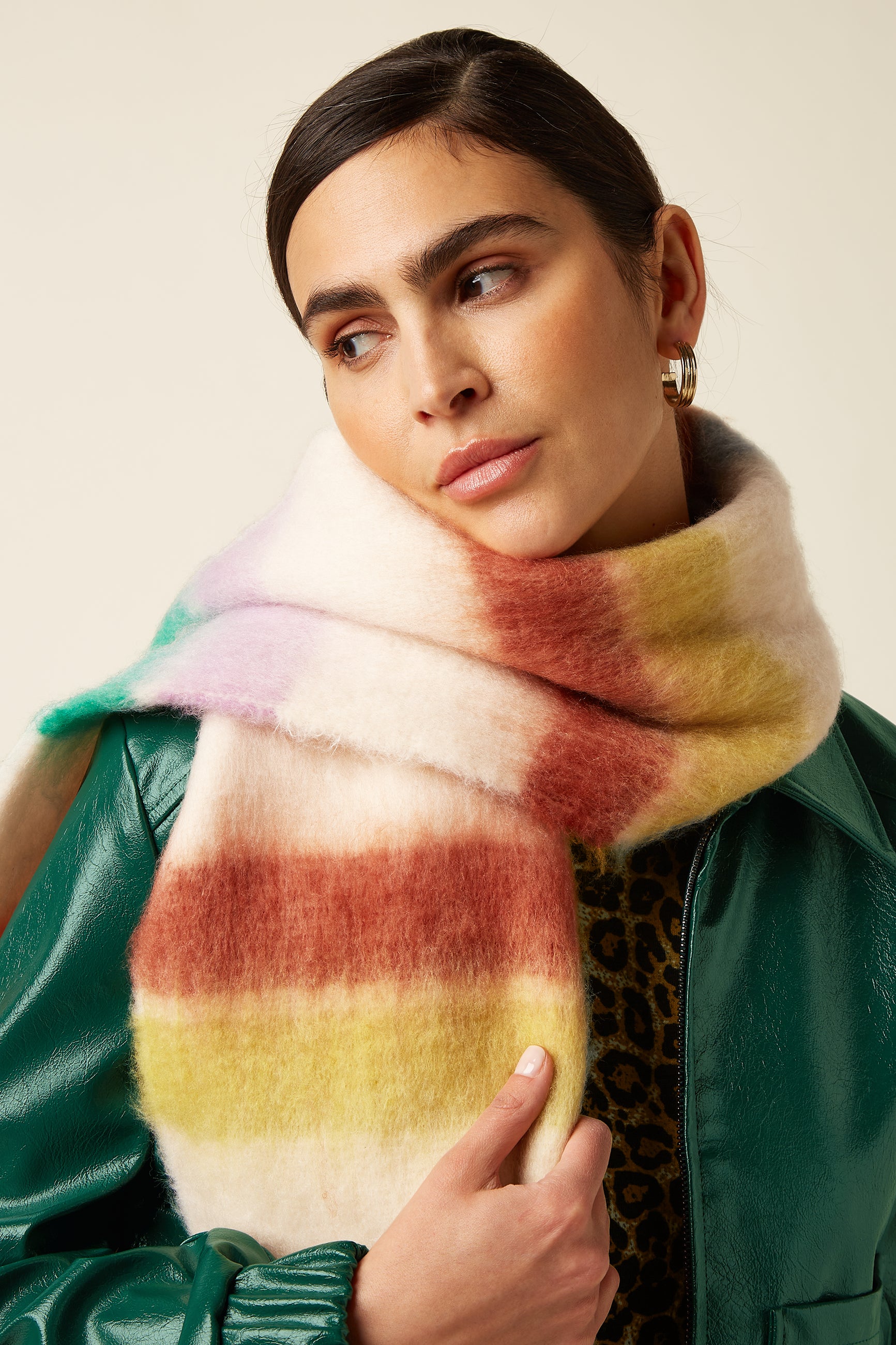 King Louie Schal Striped Scarf, Farbe Multi Color
