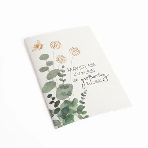 Good old friends Schreibheft "Man ist nie zu klein ..." von Good old friends, ca. 14,8 x 21 cm  