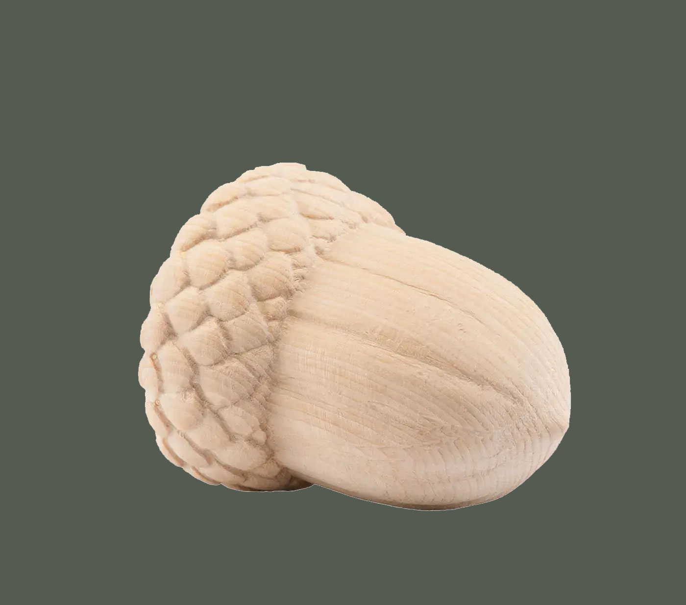 Eichel Natur - 11 cm, Ausführung Natur, Zirbenholz , handgeschnitzt aus Österreich