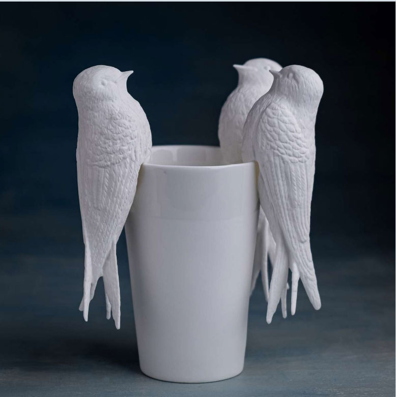 KLATT OBJECTS SCHWALBE Deko-Objekt Vogel, Höhe ca. 13,3 cm