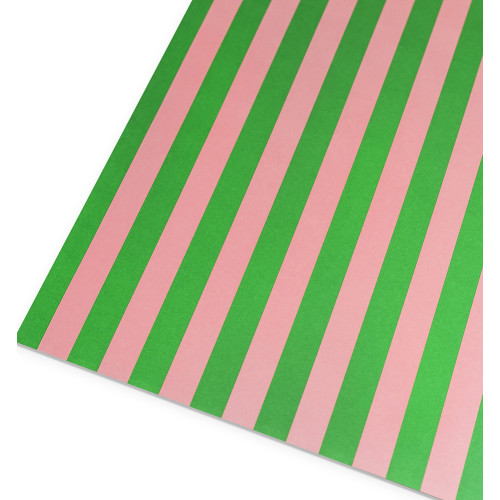 Geschenkpapier Streifen Parasol grün-violett, ca.  50 x 70 cm 