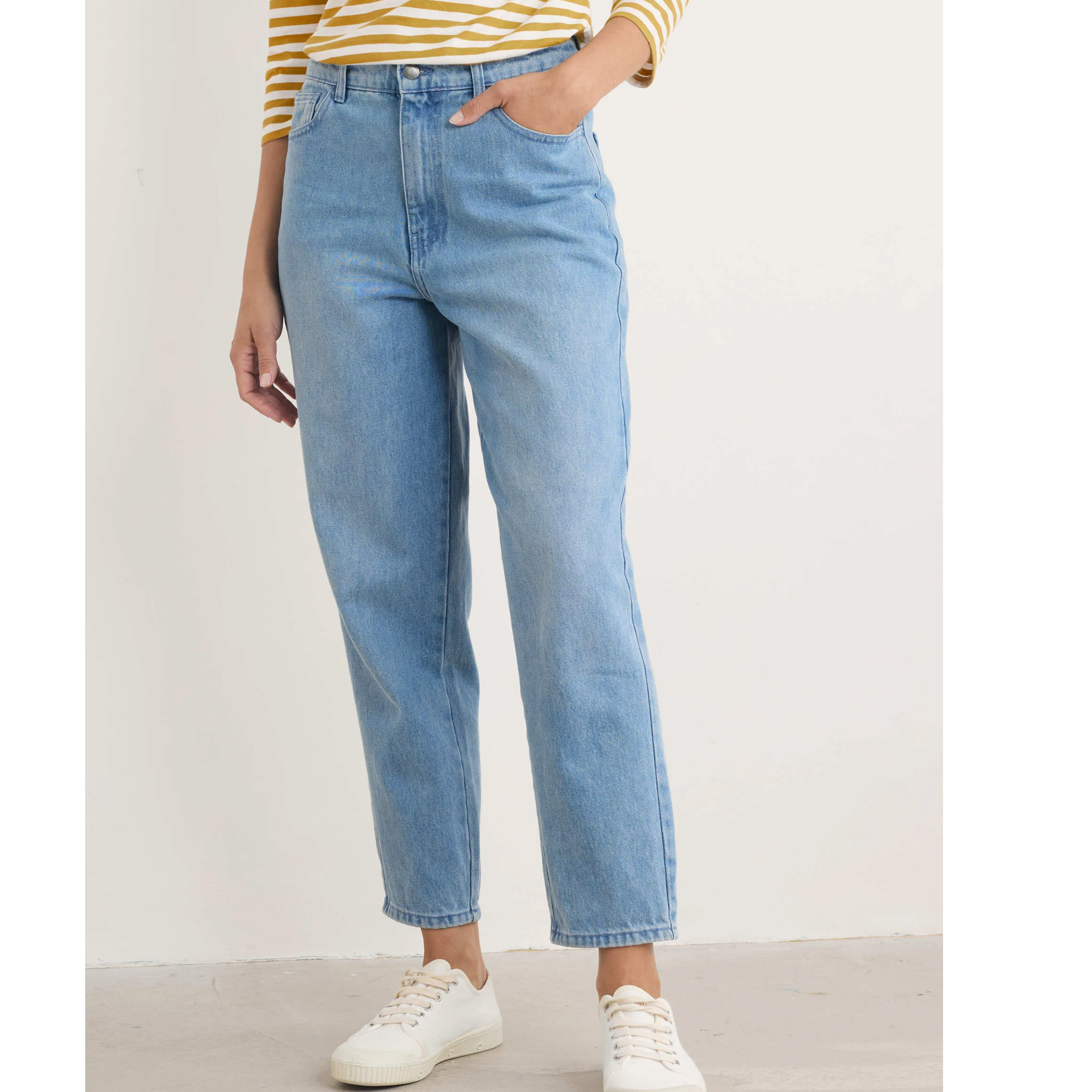 % SEASALT CORNWALL Towan Jean-Light Wash High Twist