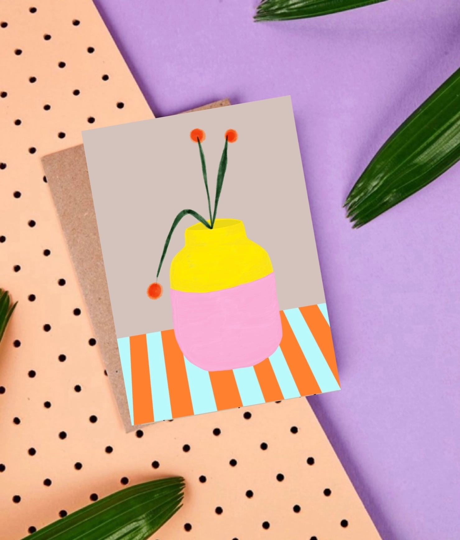 Postkarte "Mio Vaso fresh"  von Ute Arnold  