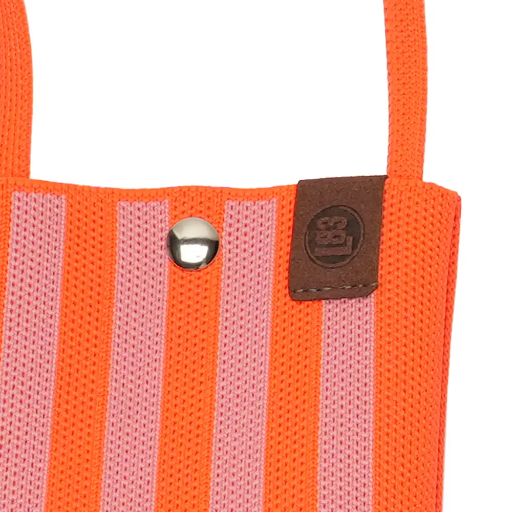 LOT83 Handytasche CHARLIE 05, Streifen Orange-Rosa