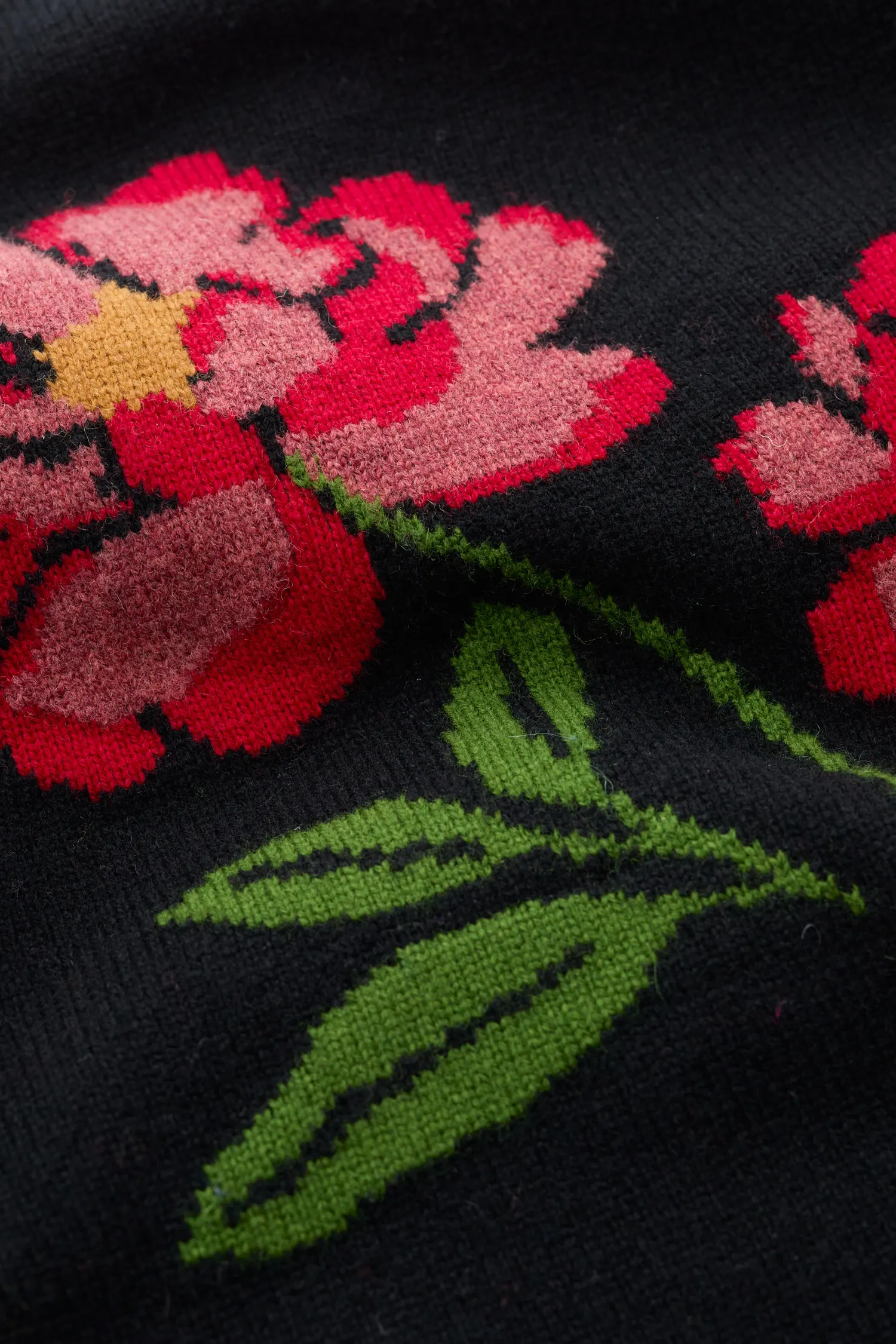 SEASALT CORNWALL Pullover Derowen Intarsia Knit Flower Jumper