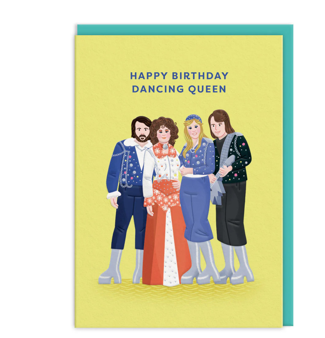 OH DEER Grußkarte ICONS ABBA Greeting Card, Geburtstagskarte ABBA Dancing Queen