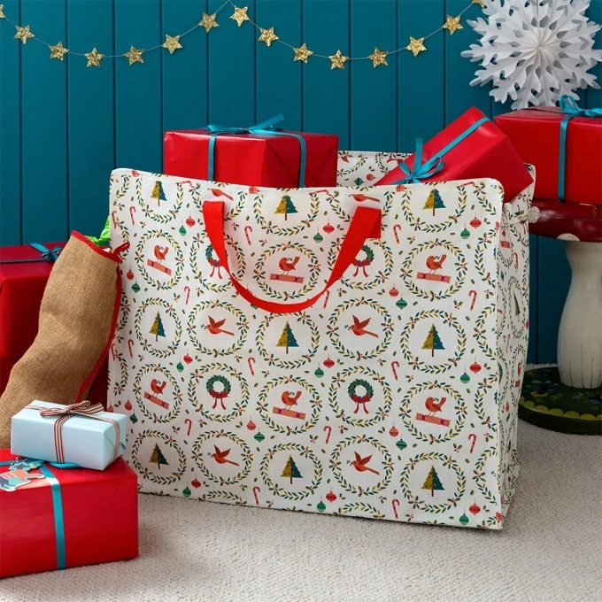 Jumbo-Aufbewahrungstasche Classic Christmas, ca. 58 x 28 x 48 cm
