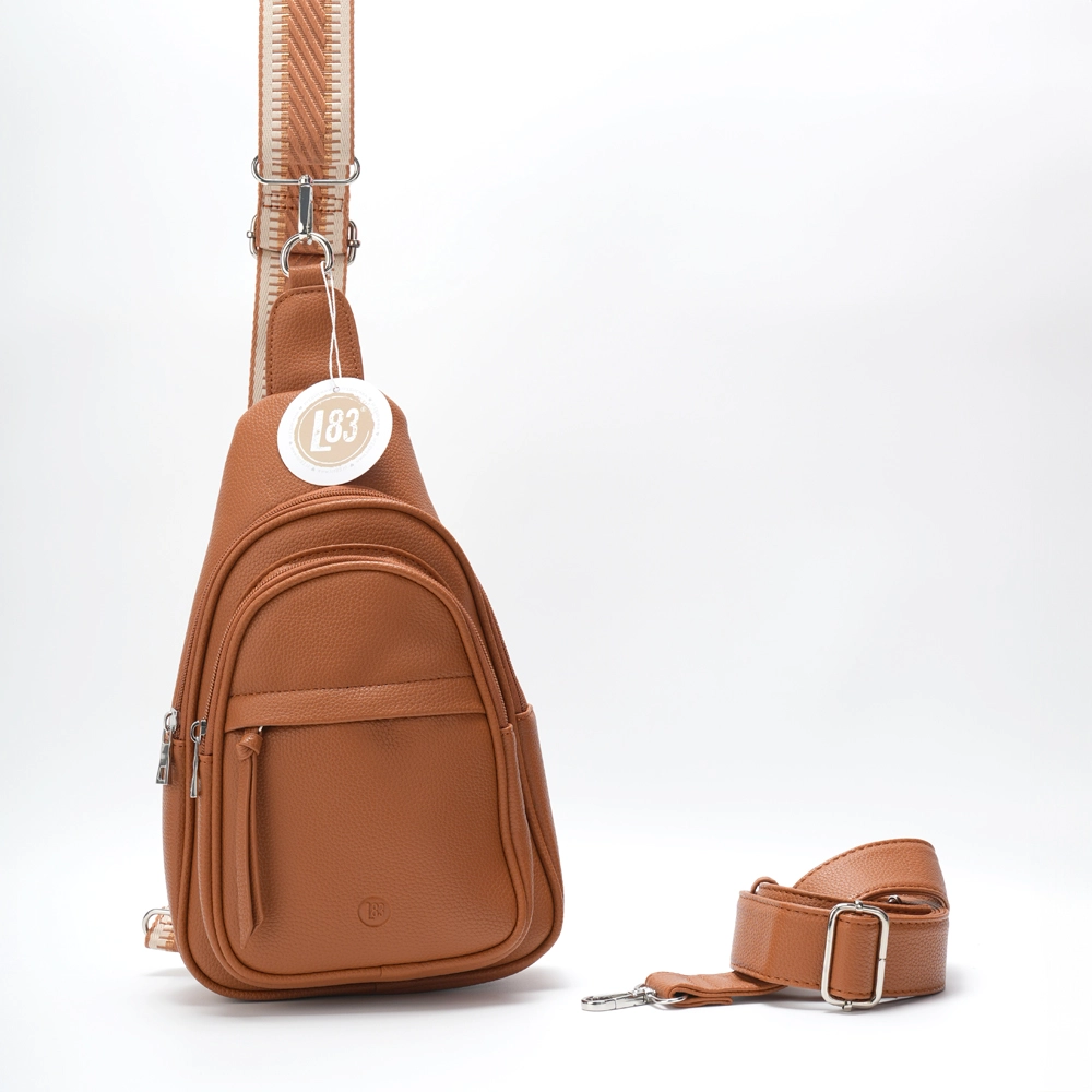 LOT83 Umhängetasche Faya Cognac