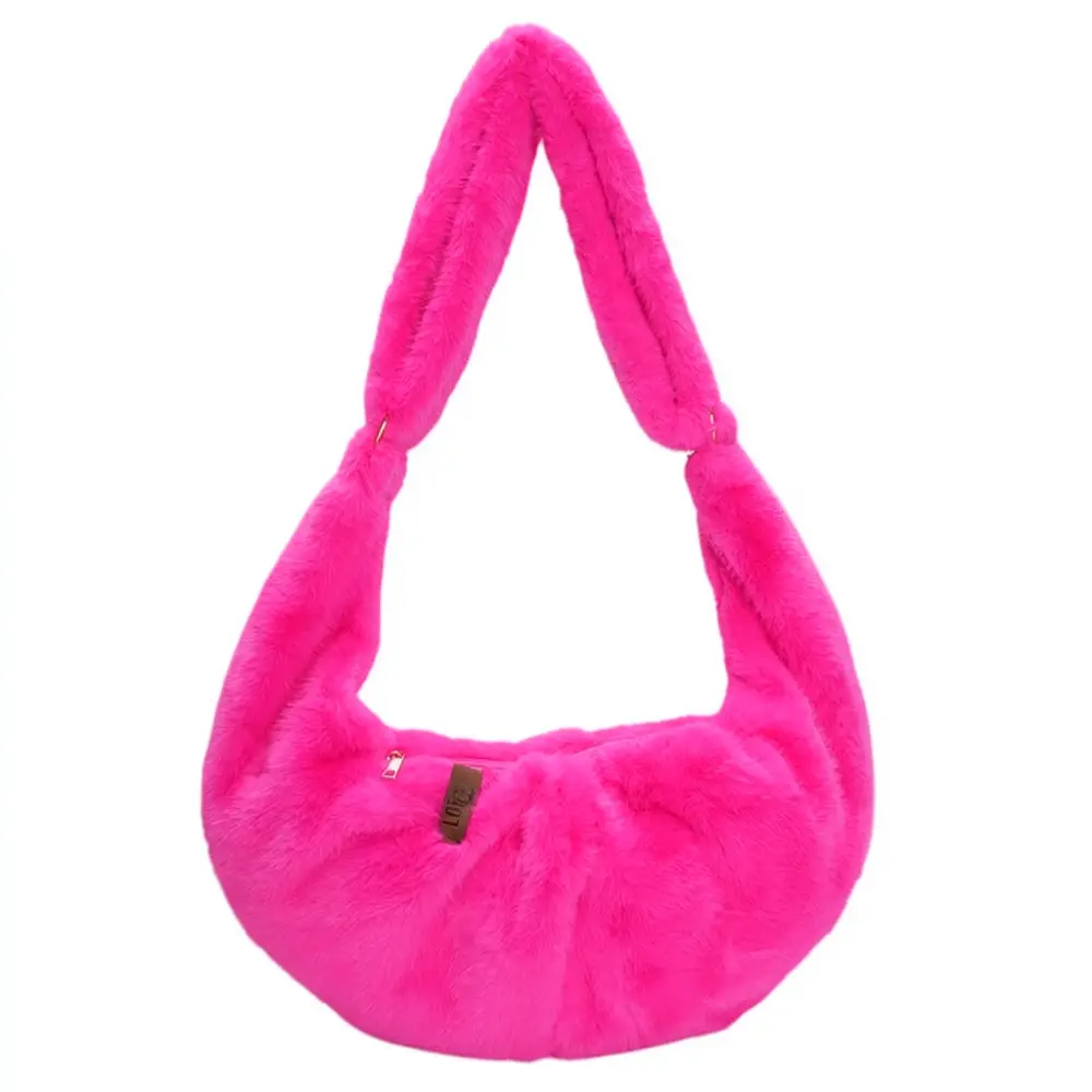 LOT83 Beutel Plüsch Nr. 04, rund , pink