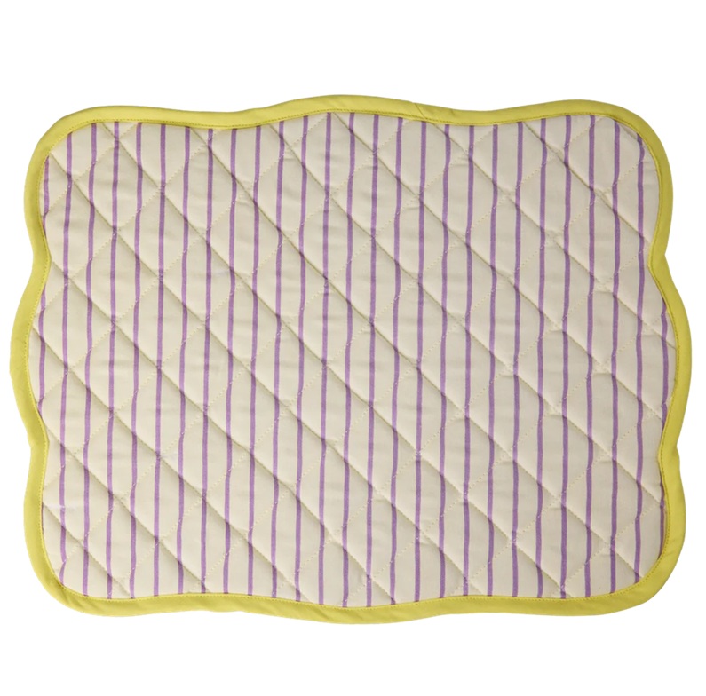 Rice Tischset Baumwolle Gelb, ca. 35 x 45 cm