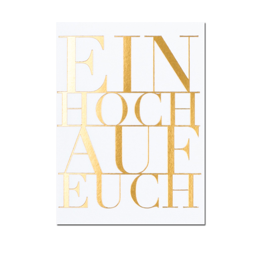 Räder MINIKARTEN "EIN HOCH AUF EUCH" Hochzeit