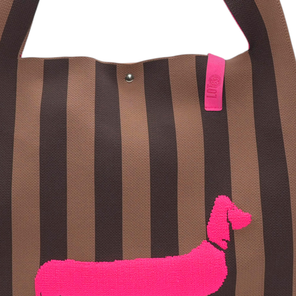 LOT83 Shopper Rebell Loïs 37, Dackel, Streifen , ca.  45 x 35 cm