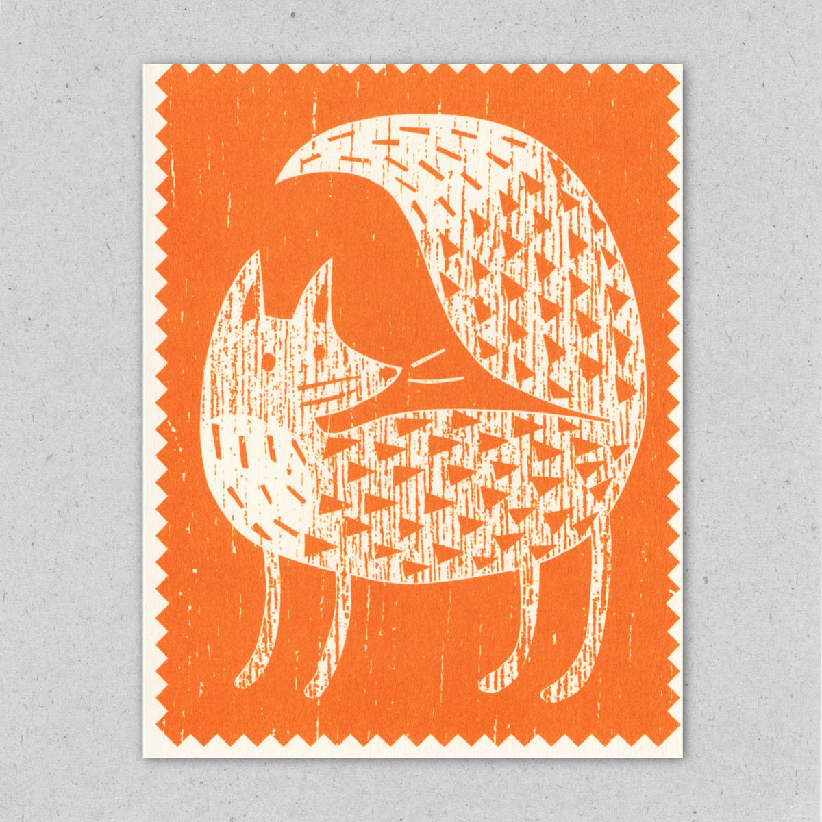 Kleine Doppelkarte "Woodland Fuchs" von  Lisa Jones Studio