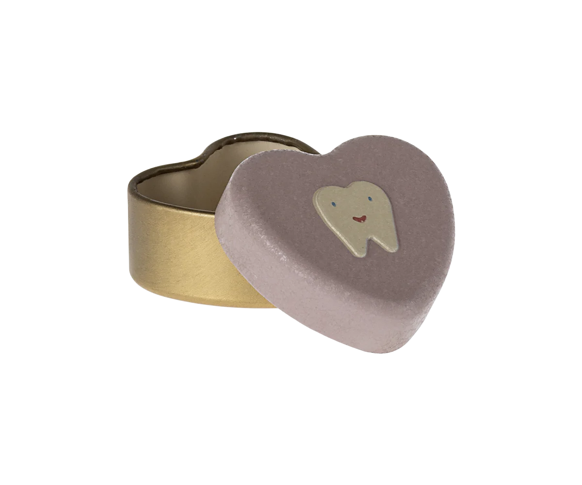 Maileg Zahnbox -Heather, mini, ca. 2 x 4 cm , Herzdösle