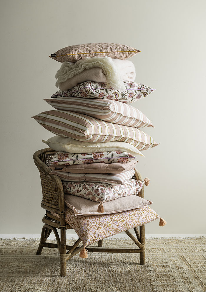 Bungalow Kissenhülle Roja Coral, ca.60x60cm , Baumwolle