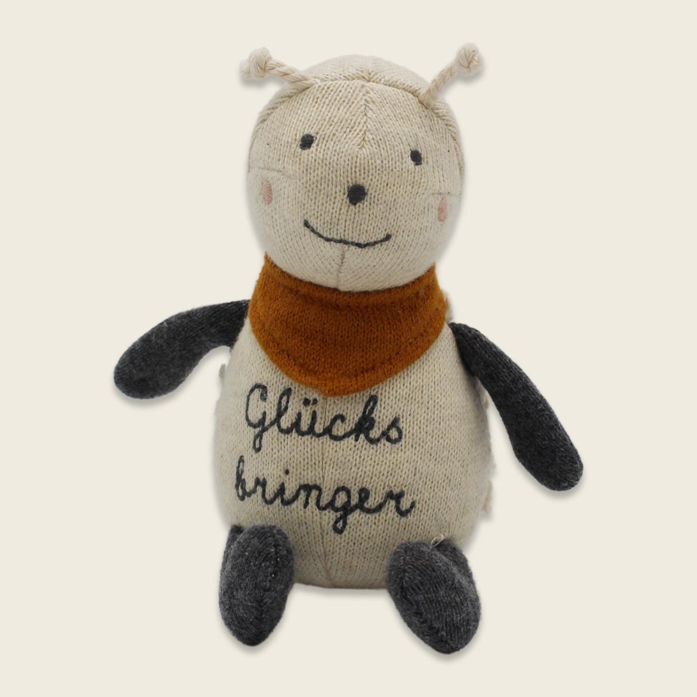 Marienkäfer “Glücksbringer” bouclé, creme/anthrazit von Ava & Yves , ca. 14 cm