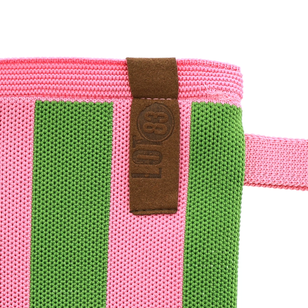 LOT83 Tasche Billie 39,  ca.  20 x 27 cm Streifen rosa - grün