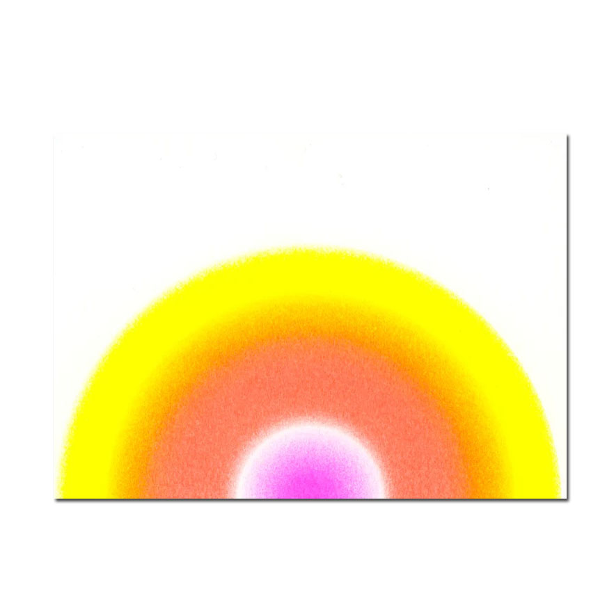 Herr und Frau Rio Postkarte Iris N°3, Risographie Postkarte Sonnenuntergang