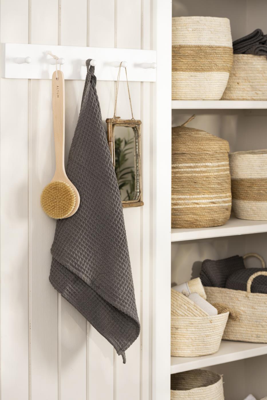 Hakenleiste m/5 Haken, Länge ca. 54 cm, Holz , weiß lackiert