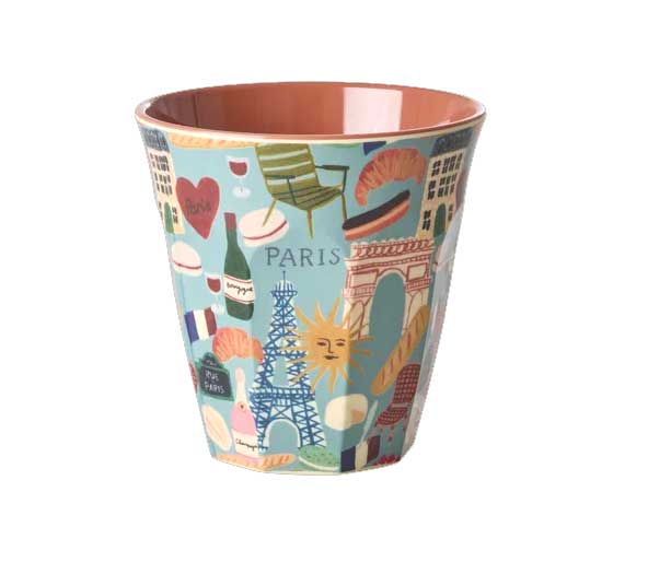Rice Melamin Becher Paris Mon Amour Print, 250 ml