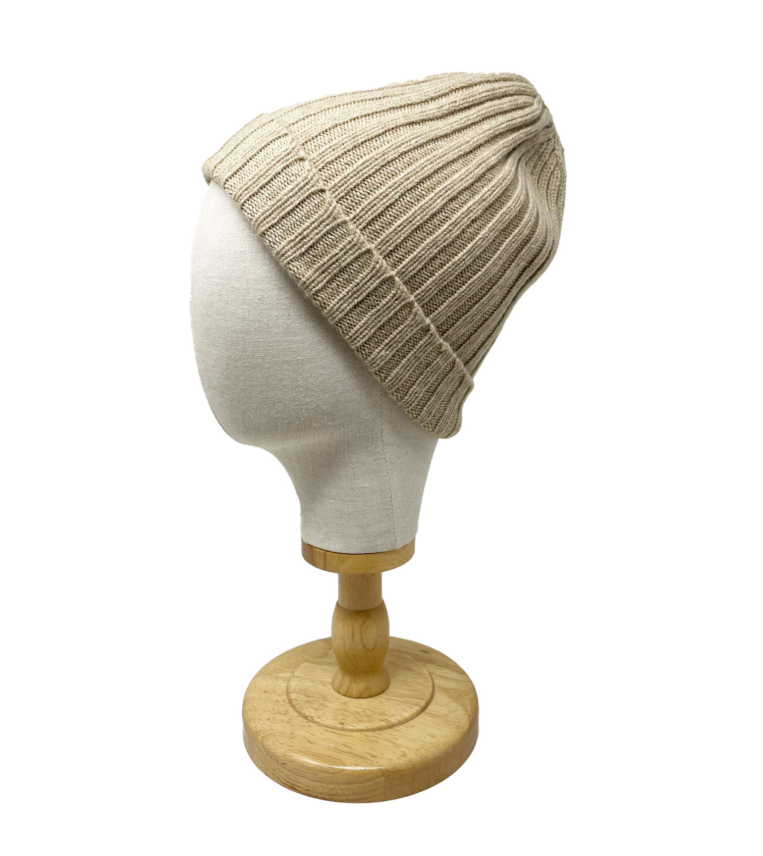 McKernan Mütze "CHUNKY RIB HAT" BUCKWHEAT, Wollmütze, 100% Wolle  
